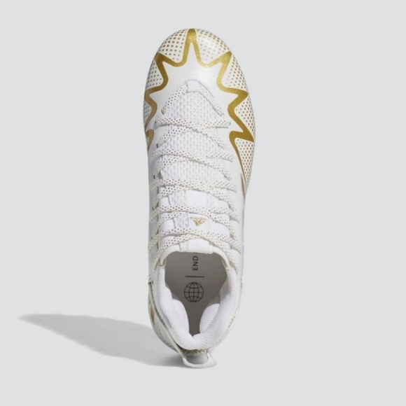 RARE Adidas Freak 22 Team Football Cleats White & Gold GW3420 Size 11.5 main image 5
